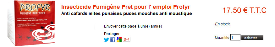 Achetez votre Profyr ici insecticide profyr